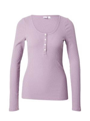 Marškinėliai ilgomis rankovėmis Gap violetinė