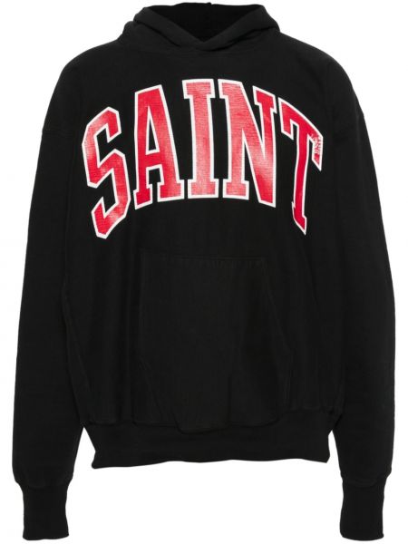 Raštuotas medvilninis džemperis su gobtuvu Saint Mxxxxxx