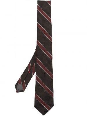 Gestreifte krawatte mit print Dell'oglio