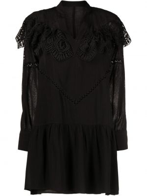 Φόρεμα με δαντέλα Iro μαύρο