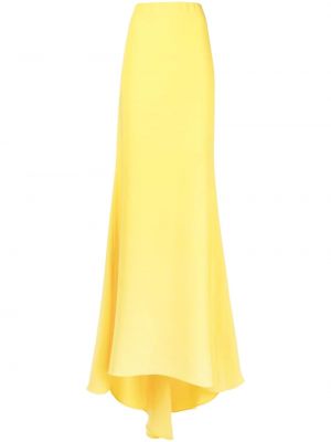 Μεταξωτή φούστα Valentino Garavani κίτρινο