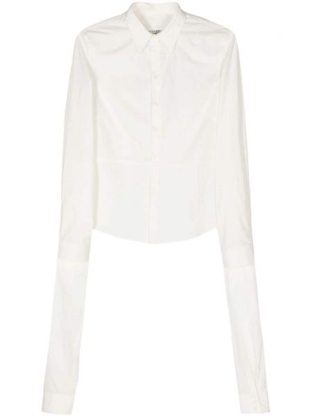 Medvilninė marškiniai Mm6 Maison Margiela balta
