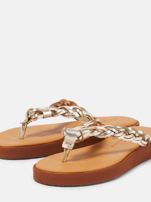 Leder sandale See By Chloã© gold
