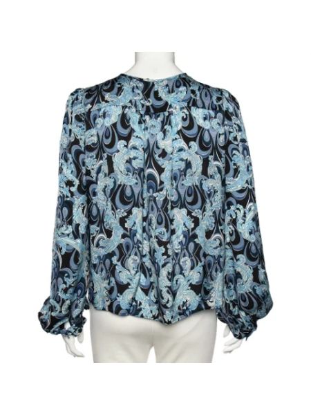 Blusa de seda Emilio Pucci Pre-owned azul