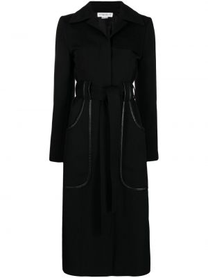 Długi płaszcz wełniane Victoria Beckham - сzarny