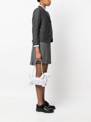 Shopperka tweedowa Thom Browne różowa