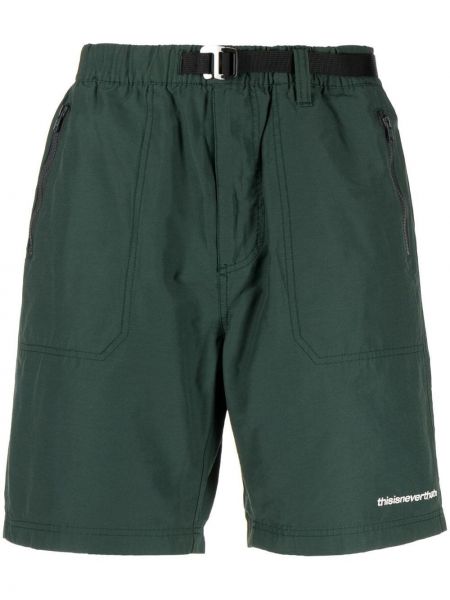 Bermuda kratke hlače z vezenjem This Is Never That zelena