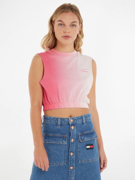 Felső Tommy Jeans rózsaszín