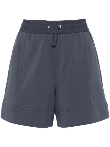 High waist shorts Brunello Cucinelli blau