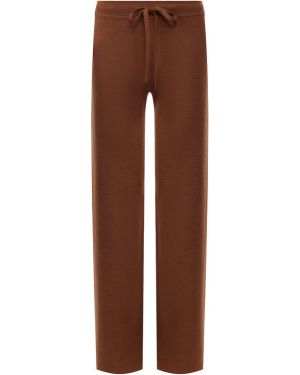 Шерстяные брюки Pringle Of Scotland, коричневые
