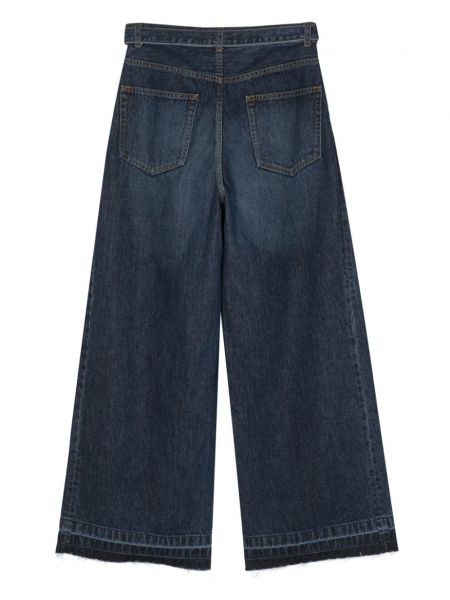 Jeans large Sacai bleu