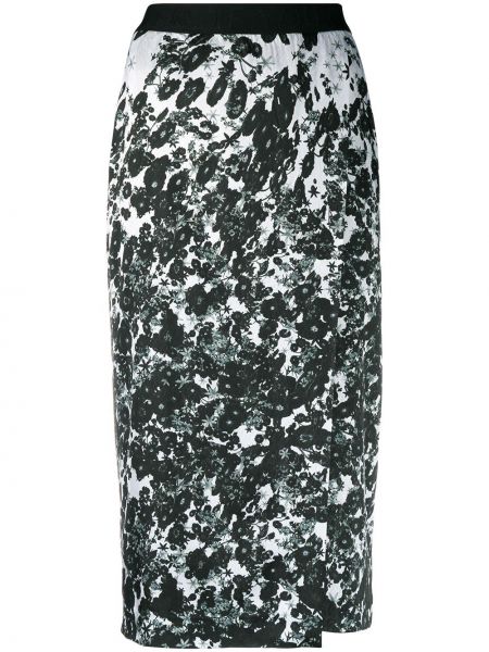 Falda de tubo ajustada de flores con estampado Dorothee Schumacher negro