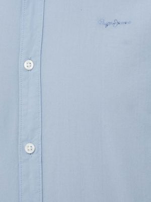 Pamučna traper košulja s gumbima slim fit Pepe Jeans plava