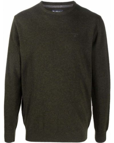 Vlnený sveter s výšivkou Barbour