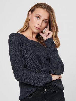 Pletený pletený svetr Only modrý