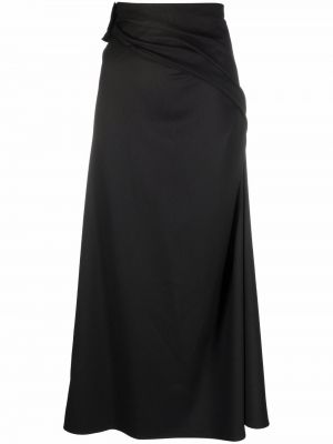 Falda midi de cintura alta Alysi negro