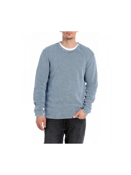 Sweter Replay niebieski