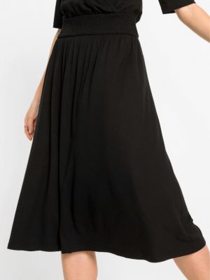 Трикотажное платье из вискозы Bodyflirt черное