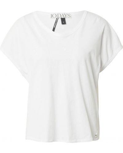 Тениска 10days бяло