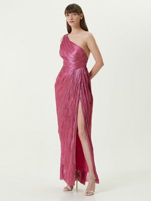Розовое шелковое вечернее платье макси esther Maria Lucia Hohan