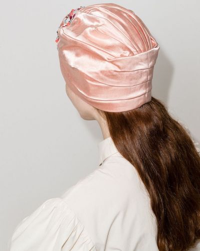 Gorra de cristal Maryjane Claverol rosa