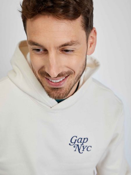 Bluza z kapturem Gap biała