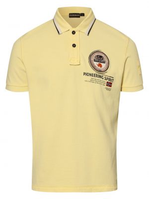 T-shirt Napapijri, żółty