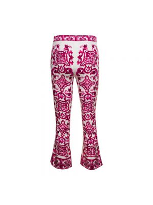 Pantaloni con stampa Dolce & Gabbana rosa