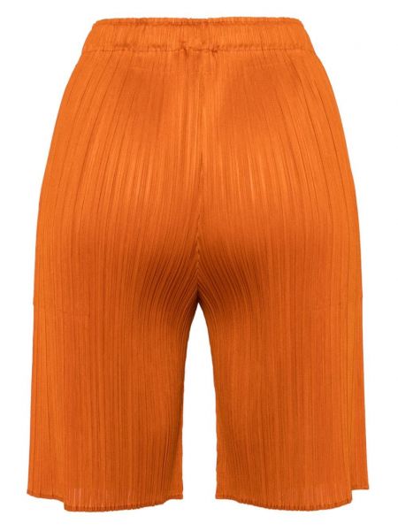 Shorts mit plisseefalten Pleats Please Issey Miyake orange