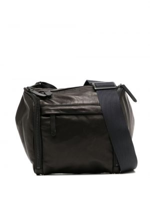 Usnjena torbica za čez ramo Yohji Yamamoto črna
