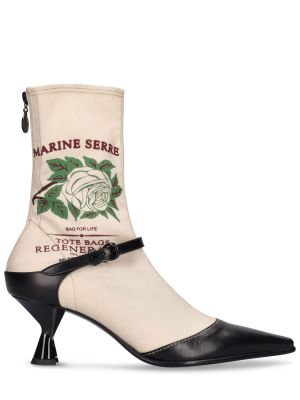 Ankle boots skórzane Marine Serre czarne