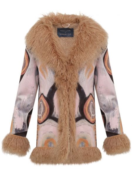 Γυναικεία παλτό Unreal Fur ροζ
