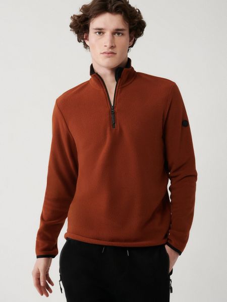 Fliso džemperis su stovinčia apykakle Avva
