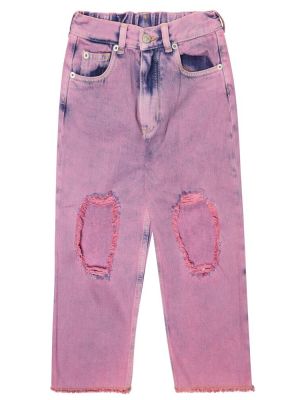 Nødlidende jeans for piger Mm6 Maison Margiela Kids pink