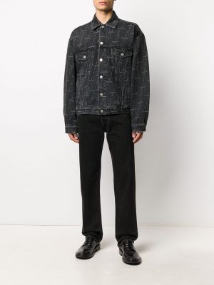 Jeansjacke mit print Balenciaga