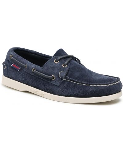 Mokasyny SEBAGO - Portland Flesh Out 7111PTW Blue Navy 908