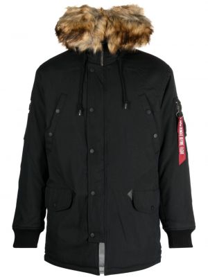 Jacka med huva Alpha Industries svart