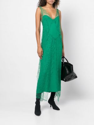 Koktejlové šaty Khaite zelené