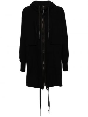 Βαμβακερό παλτό Isaac Sellam Experience μαύρο