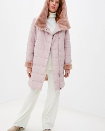 Утепленная демисезонная куртка Dixi Coat розовая