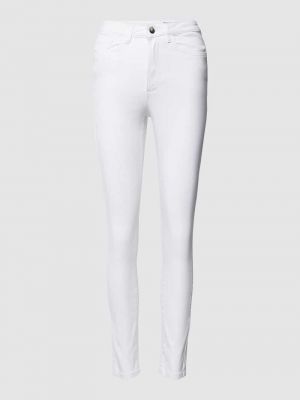 Jeansy skinny z kieszeniami Vero Moda białe
