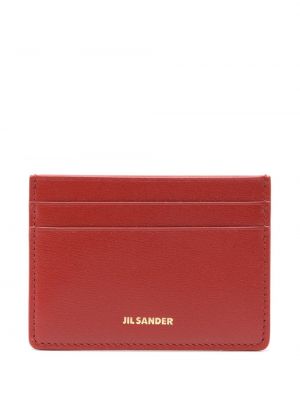 Kožená peňaženka Jil Sander červená