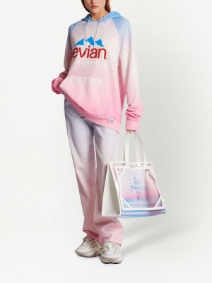 Oversize hoodie mit farbverlauf Balmain pink