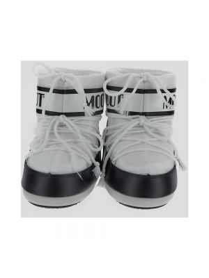 Botas de agua de nailon Moon Boot blanco