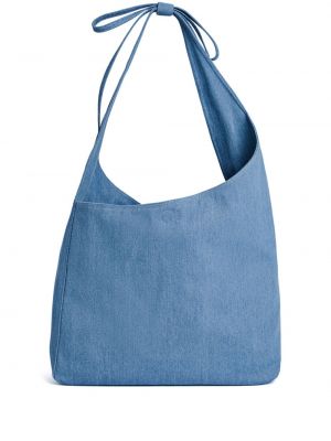 Oversize shopper handtasche Reformation blau