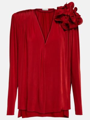 Bluză cu model floral Magda Butrym roșu