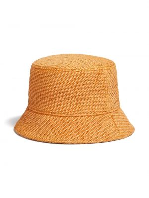 Haftowany kapelusz Marni pomarańczowy