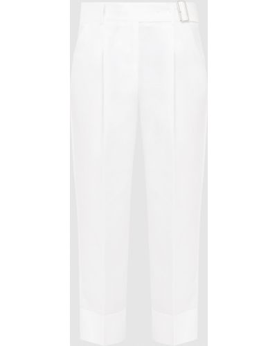 Лляні брюки Peserico, білі