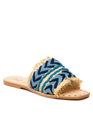 Usnjene sandali Manebì modra