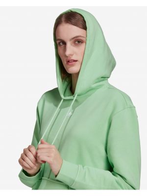Fleecová mikina s kapucí Adidas Originals zelená